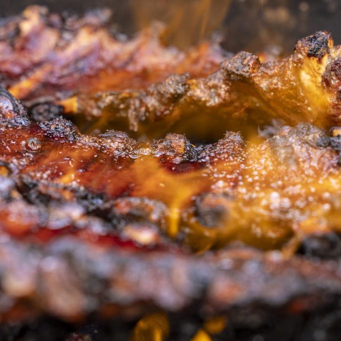 Spareribs mit Preiselbeere Whisky Glaze